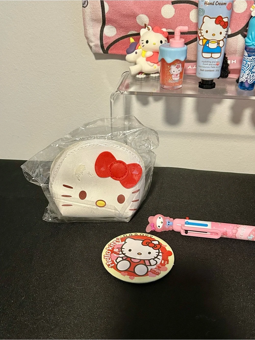 Hello Kitty Pink Tote Bag & Pink Travel Tumbler Set